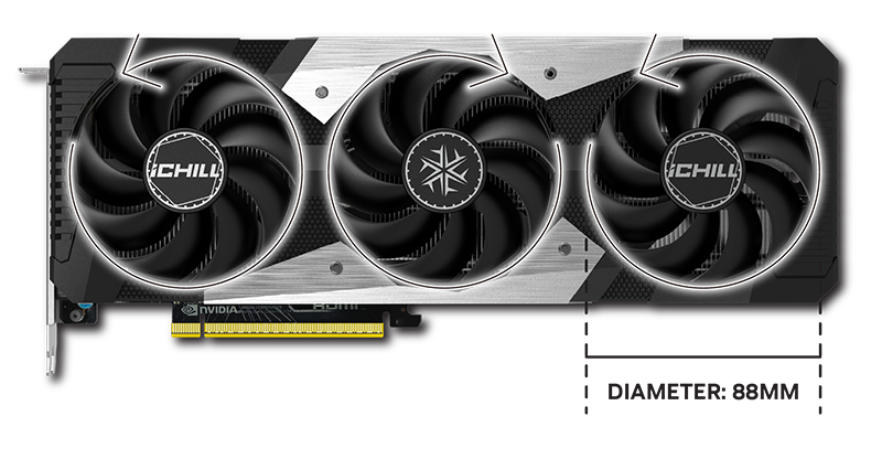 INNO3D GEFORCE RTX™ 5060 TI 16GB ICHILL X3 | INNO3D - GRAPHICS CARDS